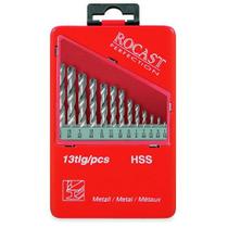 Jogo brocas hp aco rapido 1/16 a 1/4" 13 pcs rocast 5,0158 Jogo brocas hp aco rapido 1/16 a 1/4" 13 pcs rocast 5,0158
