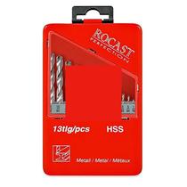 Jogo brocas hp aco rapido - 1,5 a 6,00mm 13 pcs rocast 5,0159