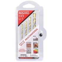 Jogo Brocas Multimaterial Widea 4un 4a8mm Rocast 2440012 Jogo Brocas Multimaterial Widea 4un 4a8mm Rocast 2440012