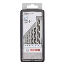 Jogo Brocas p/ Metal Bosch Robustline HSS-G Ø2-8mm 6 peças