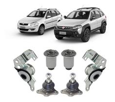 Jogo Bucha Pivô Bandeja Dianteira Palio Weekend 2008 2009 10