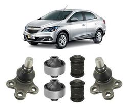 Jogo Bucha + Pivô Bandeja Dianteira Prisma 2013 2014 2015 16