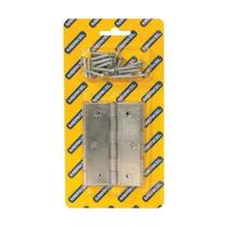 Jogo C/03 Dobradiça Porta Merkel Encartelada 101 Fzl 3.1/2