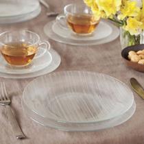 Jogo c/ 12 Prato Fundo Redondo Diamante 22CM Duralex Jantar