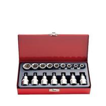 Jogo C/16 Peças De Soquetes Torx E Soquetes C/ponta Torx 7VI EDA