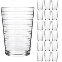 Jogo C/18 Copos De Vidro Arizona Transparente 200ml