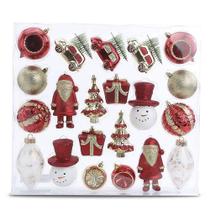 Jogo c/ 21 Pçs de Enfeites para Pendurar - Árvore de Natal - Cromus Natal - 21 unidades - Rizzo Jogo c/ 21 Pçs de Enfeites para Pendurar - Árvore de Natal - Cromus Natal - 21 unidades - Rizzo