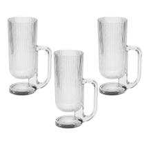 Jogo C/3 Canecas de Vidro Transparente Savor 260ml P/ Café e Chá com Design Elegante e Resistente Jogo C/3 Canecas de Vidro Transparente Savor 260ml P/ Café e Chá com Design Elegante e Resistente