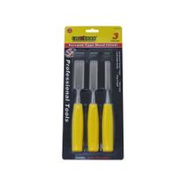 Jogo c/3 Formões p/Madeira 3/4,5/8 x 1 pol - 1139530 - Crownman