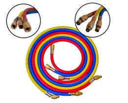 Jogo c/ 3 mangueiras 2,43 cm p/r12 r22 r134a Jogo c/ 3 mangueiras 2,43 cm p/r12 r22 r134a