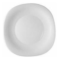 Jogo C/30 Pratos Raso Bormioli Branco Linha Parma