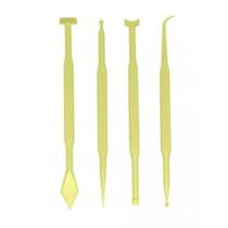 Jogo C/4 Estecas Styllo Ceramica Fria Massa Eva Blue Star