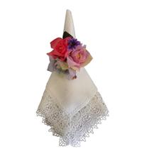 Jogo c/ 4 Porta Guardanapos Argola Rosas