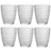 Jogo C/ 6 Copos de Vidro Pérola Transparente 300ml Luxo Bebidas Água Suco Jogo C/ 6 Copos de Vidro Pérola Transparente 300ml Luxo Bebidas Água Suco
