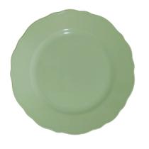 Jogo c/ 6 Pratos Rasos - Bordas Recortadas - Cerâmica