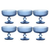 Jogo C/ 6 Taças de Sobremesa Versalhes Azul 310ml Cozinha Restaurante Mesa Posta Jogo C/ 6 Taças de Sobremesa Versalhes Azul 310ml Cozinha Restaurante Mesa Posta