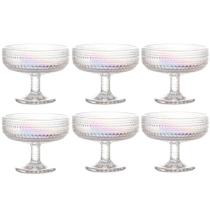 Jogo C/ 6 Taças de Vidro Sobremesa Pérola Rainbow 310ml Mesa Posta Luxo Jogo C/ 6 Taças de Vidro Sobremesa Pérola Rainbow 310ml Mesa Posta Luxo