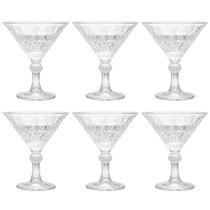 Jogo C/ 6 Taças Veneza Transparente 200ml Martini Drinks Bebidas Jogo C/ 6 Taças Veneza Transparente 200ml Martini Drinks Bebidas