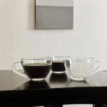 Jogo C/ 6 Xicaras BRASILIA 90ml Transparente De Vidro Lisa Para Café Coffee Expresso Elegante Jogo C/ 6 Xicaras BRASILIA 90ml Transparente De Vidro Lisa Para Café Coffee Expresso Elegante