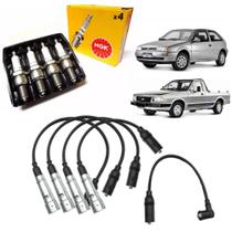 Jogo Cabo E Vela Ignição Gol Voy 1.6 1.8 Ap 88/96 Ngk - Ilm