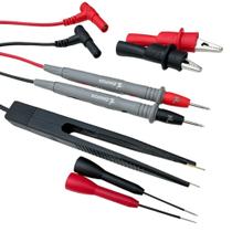 Jogo Cabo Multímetro Ponta Agulha Jacaré Fina Fonte Bancada