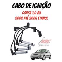 Jogo Cabos De Velas Cabo Ignição Corsa 1.0 - 8V Etanol 2002 - 2006 - XS10001