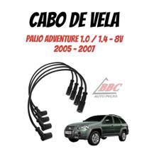 Jogo Cabos De Velas Cabo Ignição Fiat Palio Adventure 1.0/1.4 - 8V - 2005 - 2007 - XS10563