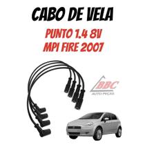Jogo Cabos De Velas Cabo Ignição Fiat Punto 1.4 - 8V - MPI Fire 2007 - XS10563