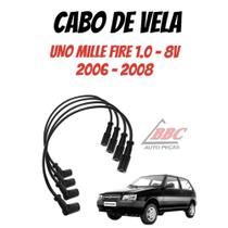 Jogo Cabos De Velas Cabo Ignição Uno Mille Fire 1.0 - 8V - 2006 - 2008 - XS10563