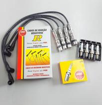 Jogo Cabos e Velas Gol G5 1.6 8v Flex 2008 em Diante Ngk