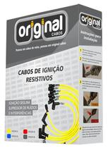 Jogo Cabos Vela 8mm Celta 1.0 Flex 05 Diante silicone - Qp