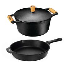 Jogo Caçarola 6 L Frigideira Cabo Ferro - Panela Mineira