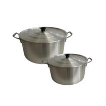 Jogo Caçarola Industrial 26/32 Alumínio Grosso Panela Hotel