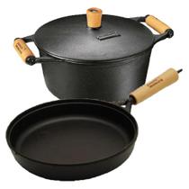 Jogo Caçarola Mais Frigideira Sem Tampa Ferro - Panela Minera