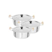 Jogo Caçarolas Alumínio Batido Polido 40 e 45 cm