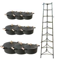 Jogo Caçarolas Tampa De Ferro 16 A 32Cm Mais Paneleiro. - padrão de fabricação alto Jogo Caçarolas Tampa De Ferro 16 A 32Cm Mais Paneleiro. - padrão de fabricação alto