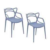 Jogo Cadeira Allegra PP Azul Caribe Rivatti - 2 Unidades