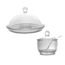 Jogo Café Da Manha Servir Para Visitas Boleira & Açucareiro Jogo Café Da Manha Servir Para Visitas Boleira & Açucareiro