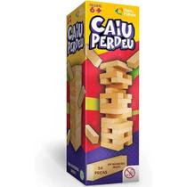 Jogo Caiu Perdeu 54 Peças 7460 - Pais e Filhos Jogo Caiu Perdeu 54 Peças em MDF 7460 - Pais e Filhos