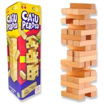 Jogo Caiu Perdeu Torre De Equilíbrio Jenga Brinquedo Madeira F114