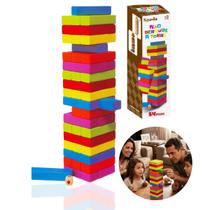 Jogo Caiu Perdeu Torre De Equilíbrio Madeira 54 Peças Brinquedo Família Diversão Coordenação Motora Montessori Educativo Kizumba Jogo Caiu Perdeu Torre De Equilíbrio Madeira 54 Peças Brinquedo Família Diversão Coordenação Motora Montessori Educativo Kizumba