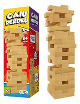 Jogo Caiu Perdeu Torre De Madeira 54 Peças Pais e Filhos Jogo Caiu Perdeu Torre De Madeira 54 Peças Pais e Filhos