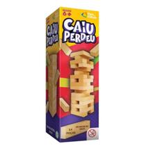 Jogo Caiu Perdeu Torre Madeira 54 Peças Pais & Filhos Jogo Caiu Perdeu Torre Madeira 54 Peças Pais & Filhos