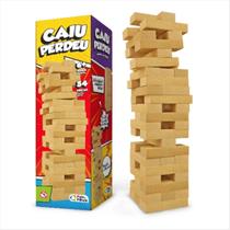 Jogo Caiu Perdeu Torre Madeira Equilíbrio Brinquedo Jogo Caiu Perdeu Torre Madeira Equilíbrio Brinquedo