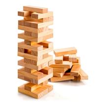 Jogo Caiu Perdeu Torre Madeira Equilíbrio Jenga Brinquedo