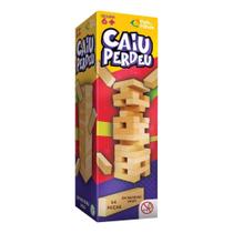 Jogo Caiu Perdeu Torre Madeira Equilíbrio Pais & Filhos Jogo Caiu Perdeu Torre Madeira Equilíbrio Pais & Filhos
