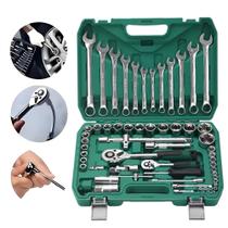 Jogo Caixa De Ferramentas Chave Soquete 61 Peças Multi Funções GEELE