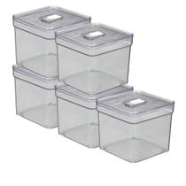 Jogo Caixas Organizadoras Multiuso Porta Acessorios 5 UNIDADES Jogo Caixas Organizadoras Multiuso Porta Acessorios 5 UNIDADES