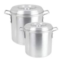 Jogo Caldeirão Alumínio Grande Hotel N 24 e 30 cm