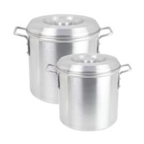 Jogo Caldeirão Alumínio Grosso p/ hotel N 24 e 28 cm